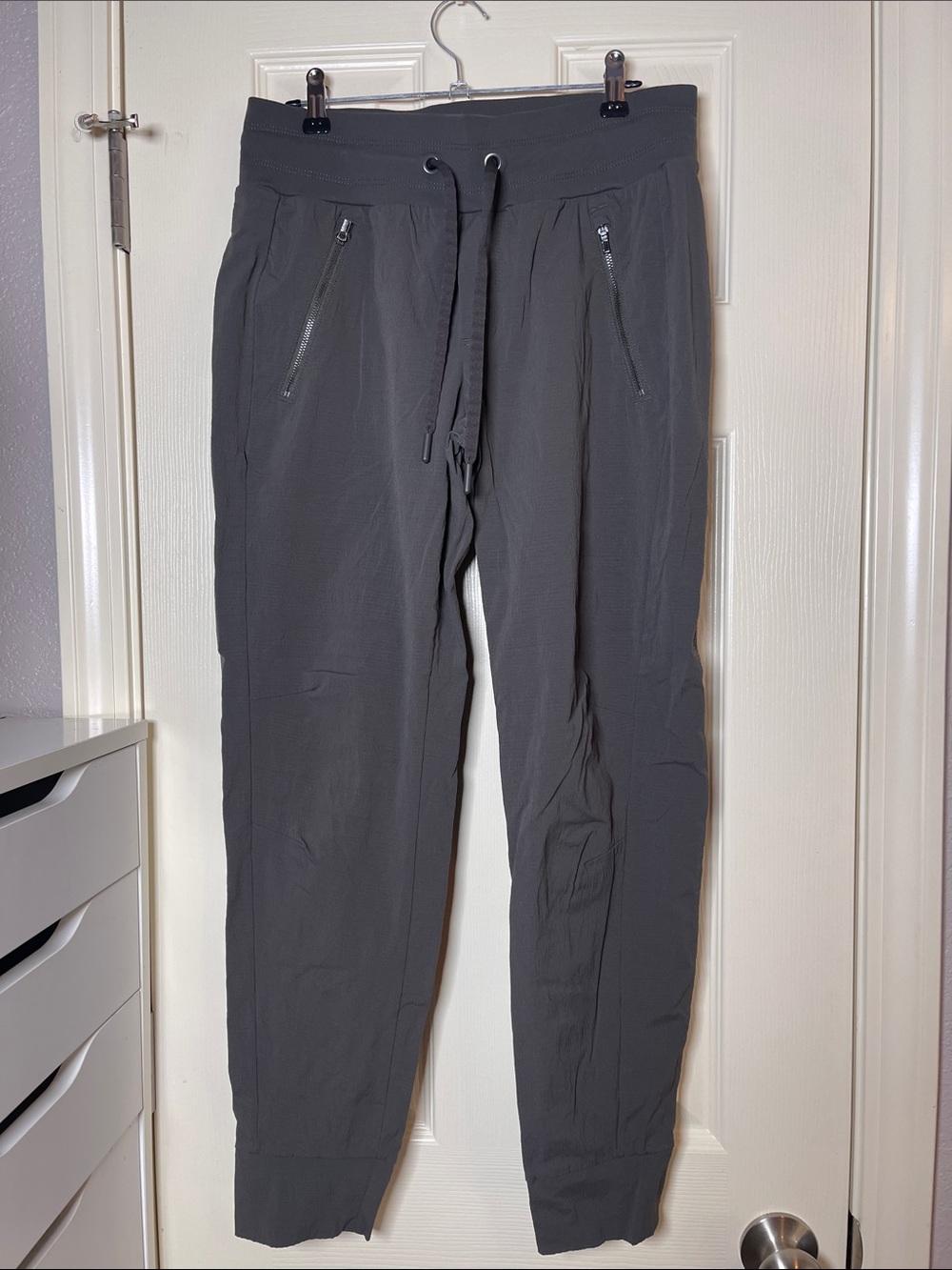 Athleta Charcoal Gray Drawstring Joggers